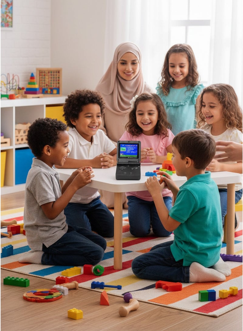 جهاز ألعاب محمول كلاسيكي بشاشة قابلة للطي - ألعاب كلاسيكية مدمجة، قابل لإعادة الشحن، تصميم صغير الحجم - Image 3